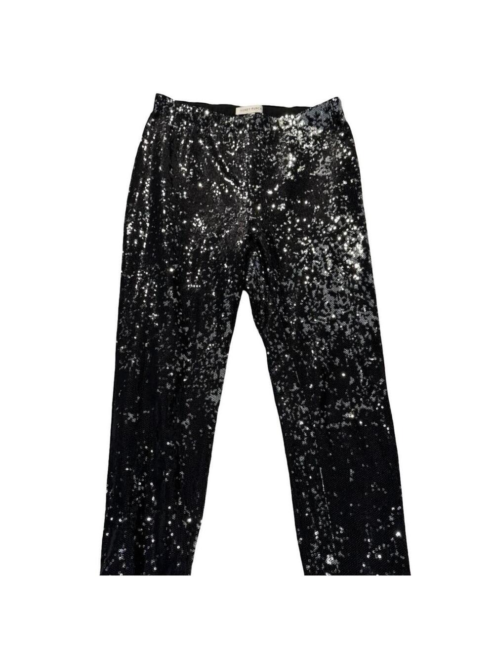 Honey Punch Black Sequin Pants Size S